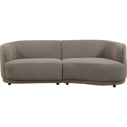 AnLi Style Anli-Style Tower living Leicester Bench Round Right 2,4 Taupe