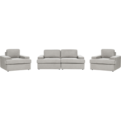 Beliani  ALLA - Bankenset 5-zits - Lichtgrijs - Polyester