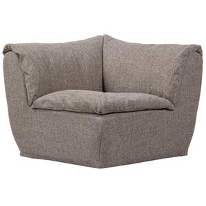 Woood Baggy Hoekelement - Geweven Stof - Bruin Melange - 81x96x96