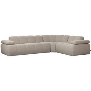 Woood Mojo Hoekbank Rechts - Bouclé - Beige Melange - 74x310x230