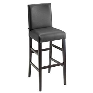 Vega Barkruk Havanna frame wengé; 44.5x49x113.5 cm (BxDxH); zitting antraciet, frame wengé; 2 stuk / verpakking