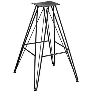 Vega Barstoel frame Milaria; 46x51x74 cm (BxDxH); zwart; 2 stuk / verpakking