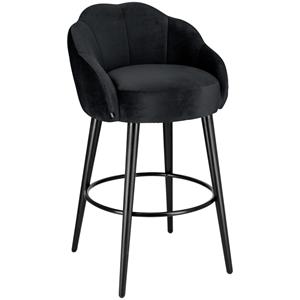 Vega Barstoel Malea; 57x53x99 cm (BxDxH); zwart