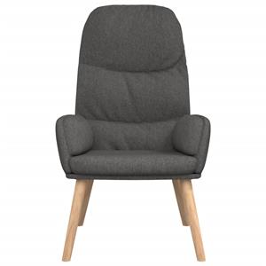 VidaXL Relaxstoel stof donkergrijs