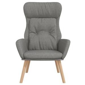 VidaXL Relaxstoel stof lichtgrijs