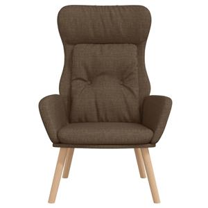 VidaXL Relaxstoel stof bruin