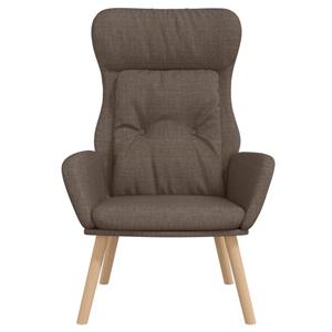VidaXL Relaxstoel stof taupe