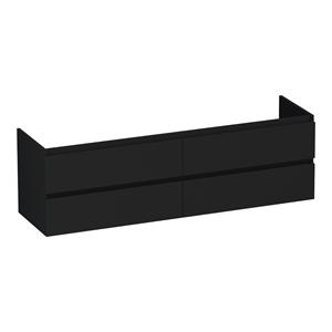 Brauer Joy onderkast 160cm met 4 softclose lades zwart mat