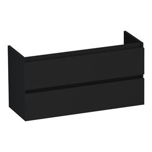 Brauer Joy onderkast ondiep 100cm met 2 softclose lades zwart mat