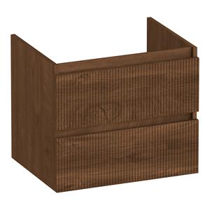 Brauer Joy Wavy onderkast ribbelfront 60cm met 2 softclose lades forest cacao