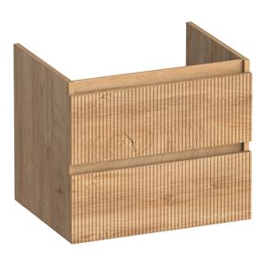 Brauer Joy Wavy onderkast ribbelfront 60cm met 2 softclose lades forest tan