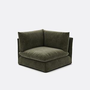 LA REDOUTE INTERIEURS Modulaire hoek, gemêleerd polyester, Malo