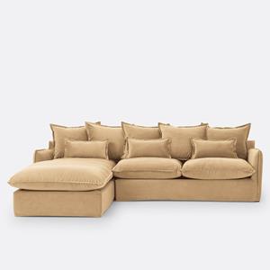 LA REDOUTE INTERIEURS Hoekbank, links, fluweel, Odna