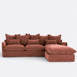 LA REDOUTE INTERIEURS Hoekbank van mêlee polyester, rechterhoek, Odna
