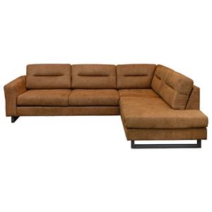 HomingXL Hoekbank - Castelo - rechts - lederlook River cognac 28