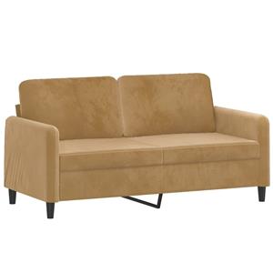 vidaXL 3-delige Loungeset fluweel bruin