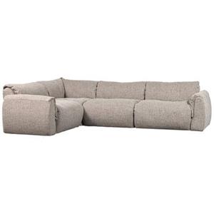 Woood Baggy Hoekbank Links - Geweven Stof - Naturel Melange