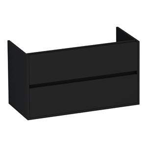Brauer Adore onderkast 100cm met 2 softclose lades zwart mat