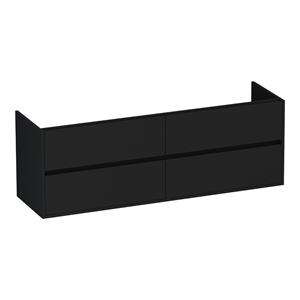 Brauer Adore onderkast 160cm met 4 softclose lades zwart mat