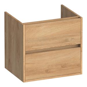 Brauer Adore Wavy onderkast ribbelfront 60cm met 2 softclose lades forest tan