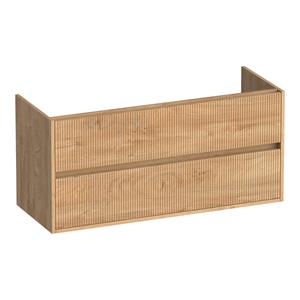 Brauer Adore Wavy onderkast ribbelfront 120cm met 2 softclose lades forest tan