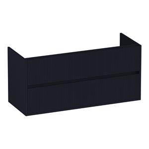 Brauer Adore Wavy onderkast ribbelfront 120cm met 2 softclose lades zwart mat