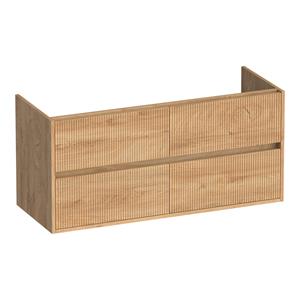 Brauer Adore Wavy onderkast ribbelfront 120cm met 4 softclose lades forest tan