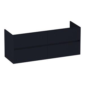Brauer Adore Wavy onderkast ribbelfront 140cm met 4 softclose lades zwart mat