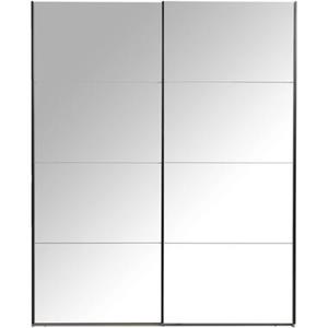 Leen Bakker Schuifdeurkast Bergamo met spiegeldeuren - eikenkleur - 221x178,5x66,6 cm
