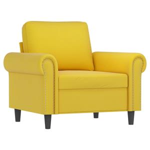 vidaXL 4-delige Loungeset met kussens fluweel geel