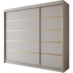 Meubella Kledingkast Eagle - Beige - 250 cm