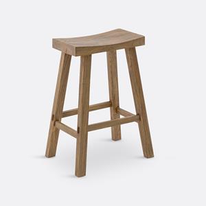 LA REDOUTE INTERIEURS Barkrukken in iepenhout H65 cm, Asayo
