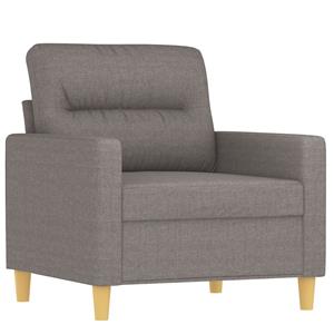 vidaXL 4-delige Loungeset met kussens stof taupe