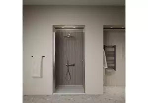 <QuerySet [<AttributeOption: Gliss Design>]> Douchedeur in nis 80 x 190 cm chroom profiel