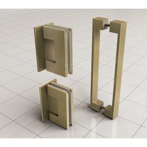 <QuerySet [<AttributeOption: Wiesbaden>]> Wiesbaden Less nisdeur 1000 x 2000 x 8 mm nano helder glas geborsteld messing
