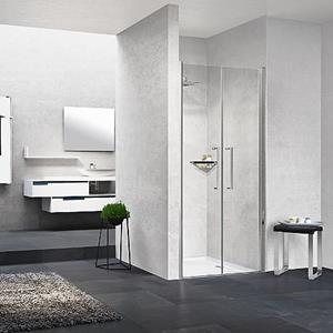 <QuerySet [<AttributeOption: Novellini>]> Twee-delige draaideur Novellini Young 63-67 cm Chroom Glas helder
