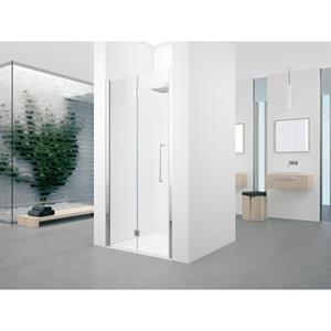 <QuerySet [<AttributeOption: Novellini>]> Douchedeur Novellini Young 2.0 vouwdeur 117-121cm, 200 cm hoog, links mat chroom