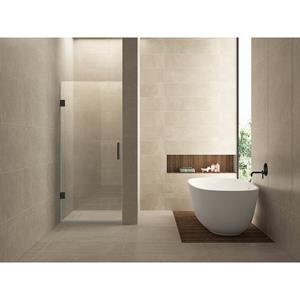 Wiesbaden Less Nisdeur - 1000x2000x8mm - NANO - Helder Glas/Gunmetal