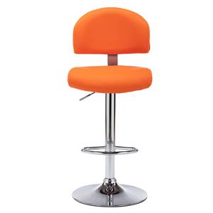 vidaXL Barkruk kunstleer oranje