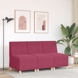 vidaXL Fauteuil 55 cm fluweel wijnrood