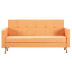 vidaXL Bank stof oranje
