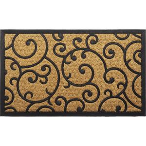 Luance Warm Welcome Deurmat - anti slip - rechthoek - arabesque - 75 x 45 cm - schoonloopmat -