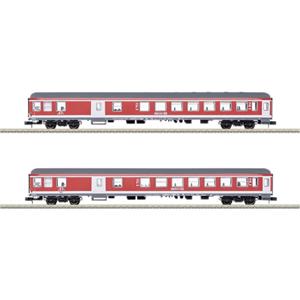 MiniTrix 18258 N set van 2 personenrijtuigen RE 7 vrijetijdsexpress-metallurgtäler van de DB AG