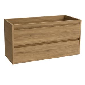 Sanicare Avenza onderkast 120cm met 2 sifon uitsparingen diveria oak