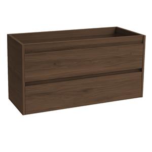 Sanicare Avenza onderkast 120cm met 2 sifon uitsparingen nera oak