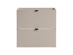 Comad Viva Cashmere onderkast met 2 lades en visgraatfront 60cm taupe