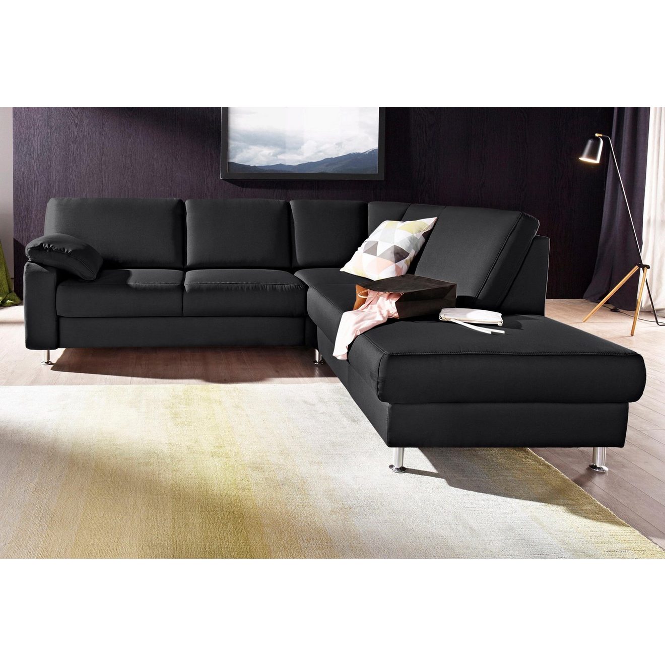 Sit&more Hoekbank Belfort L-vorm naar keuze met uittrekzitting en bedkist