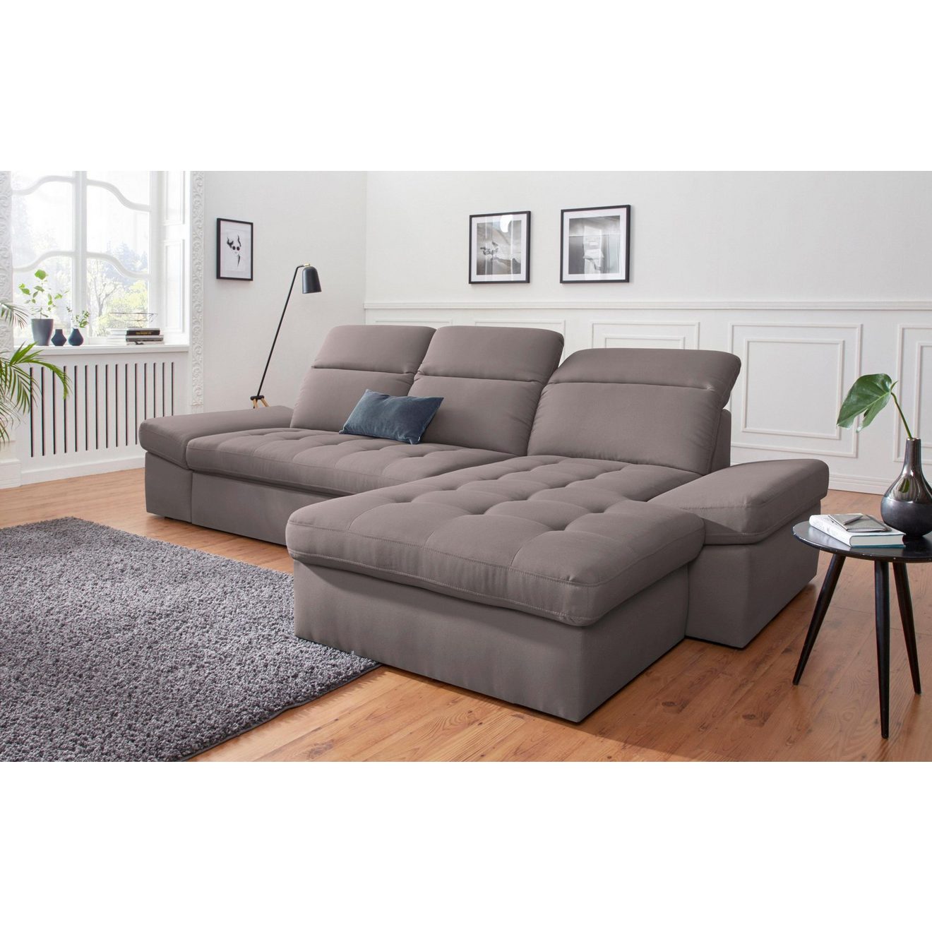 Sit&more Hoekbank Stardust L-vorm naar keuze met slaapfunctie en bedkist