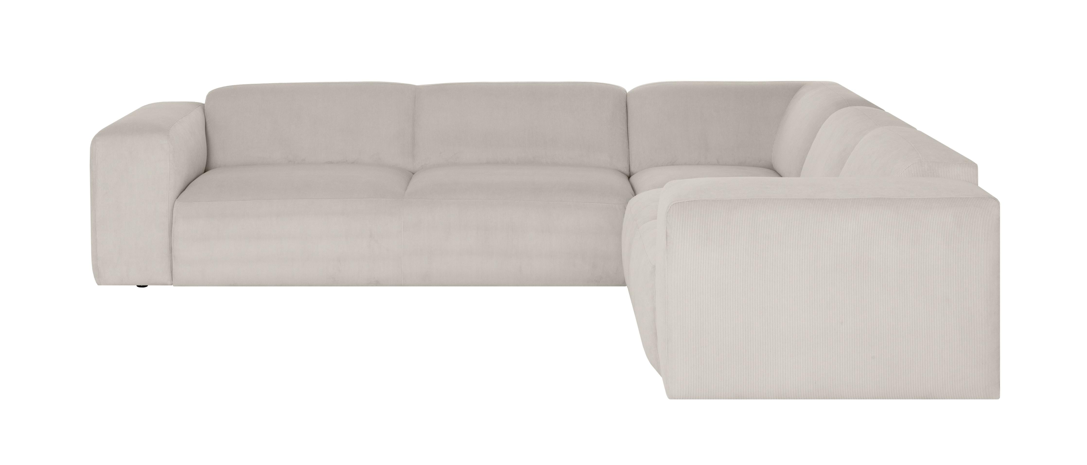 NADUVI Collection Hoekbank Hilton 6-zits ribstof | 