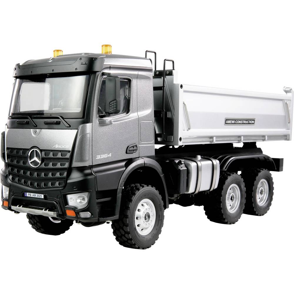 Amewi 22685 Mercedes-Benz Arocs Kipper 6x6 anthrazit 1:14 Elektro RC functiemodel RTR